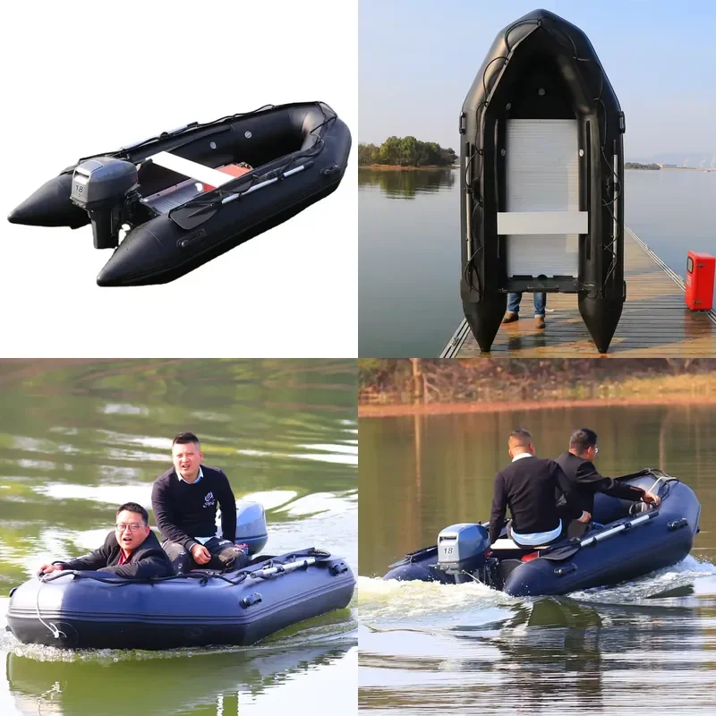 Factory Direct Sales Smooth Riding Inflatable Boats Good Course Keeping Inflatable Pontoon Boat