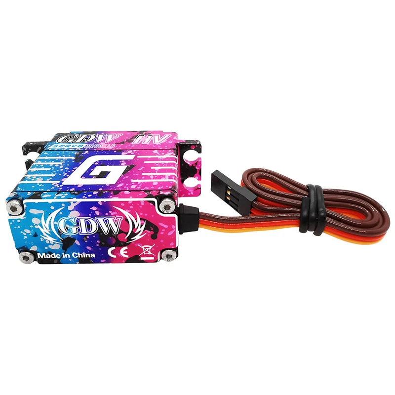 Gdw เซอร์โวดิจิตอล G92 43kg .cm มอเตอร์แบบไม่มีแปรงถ่าน0.09S 6.0V-8.4V เกียร์เหล็กสวอชเพลตมาตรฐานสำหรับเฮลิคอปเตอร์ของเล่น