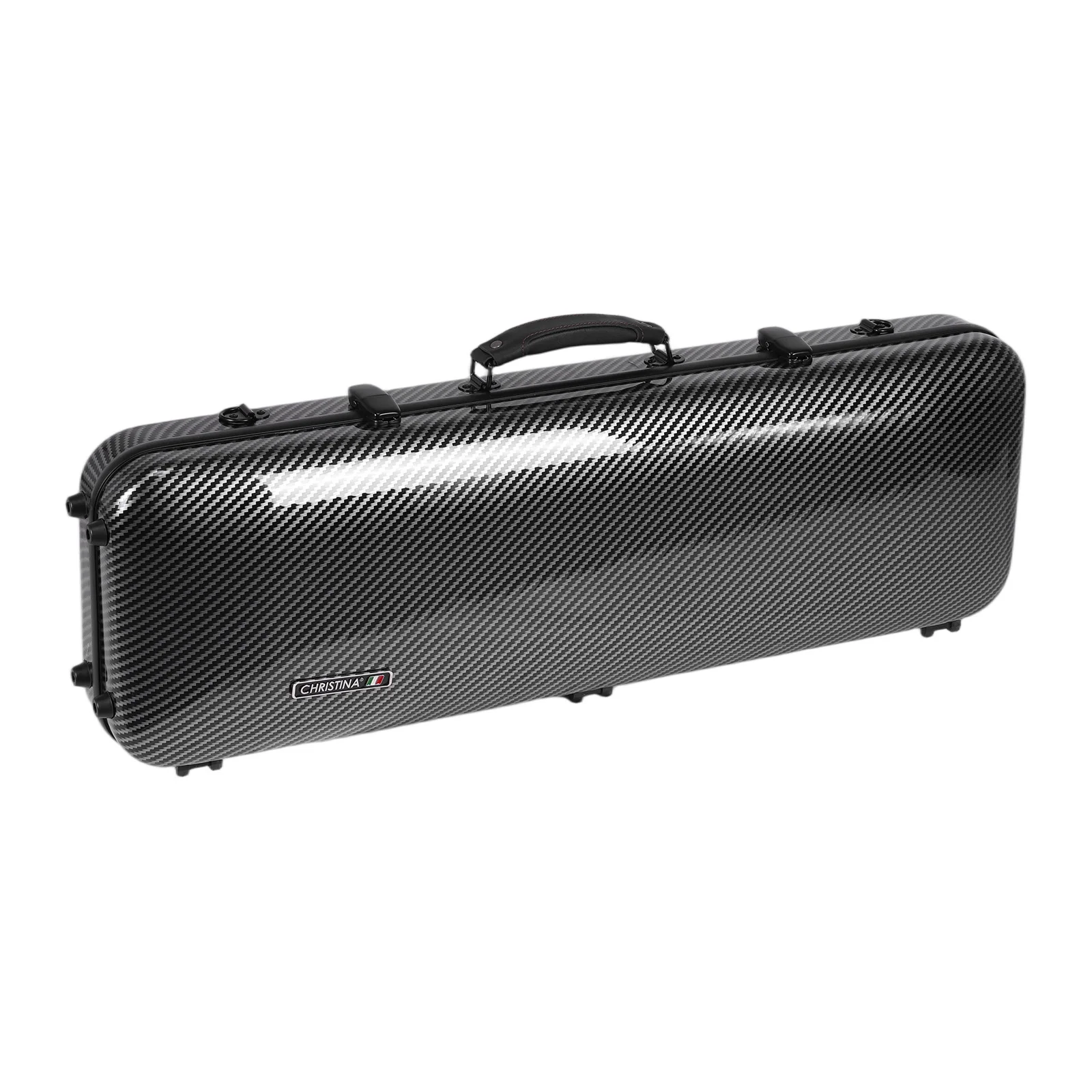 حقيبة كمان مستطيلة من ألياف الكربون مقاس 4/4 بالحجم الكامل مع مقبض من ألياف الكربون على شكل مستطيل أشرطة كتف للاستخدام اليومي #2