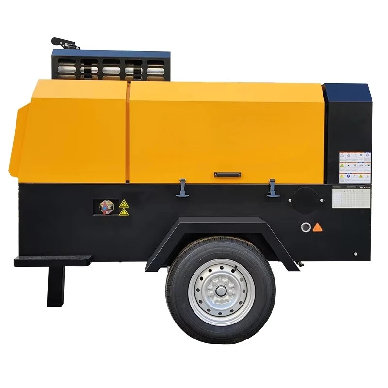 Portable Air Compressor 375CFM with Dryer and Filter for Mining Instrument Air Quality