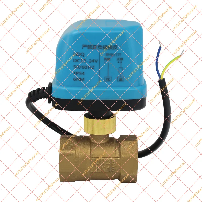 2-Way Brass Electric Ball Valve, AC220V/DC12-24V Motorized Solenoid Valve DN15-DN50 (1/2" to 2")