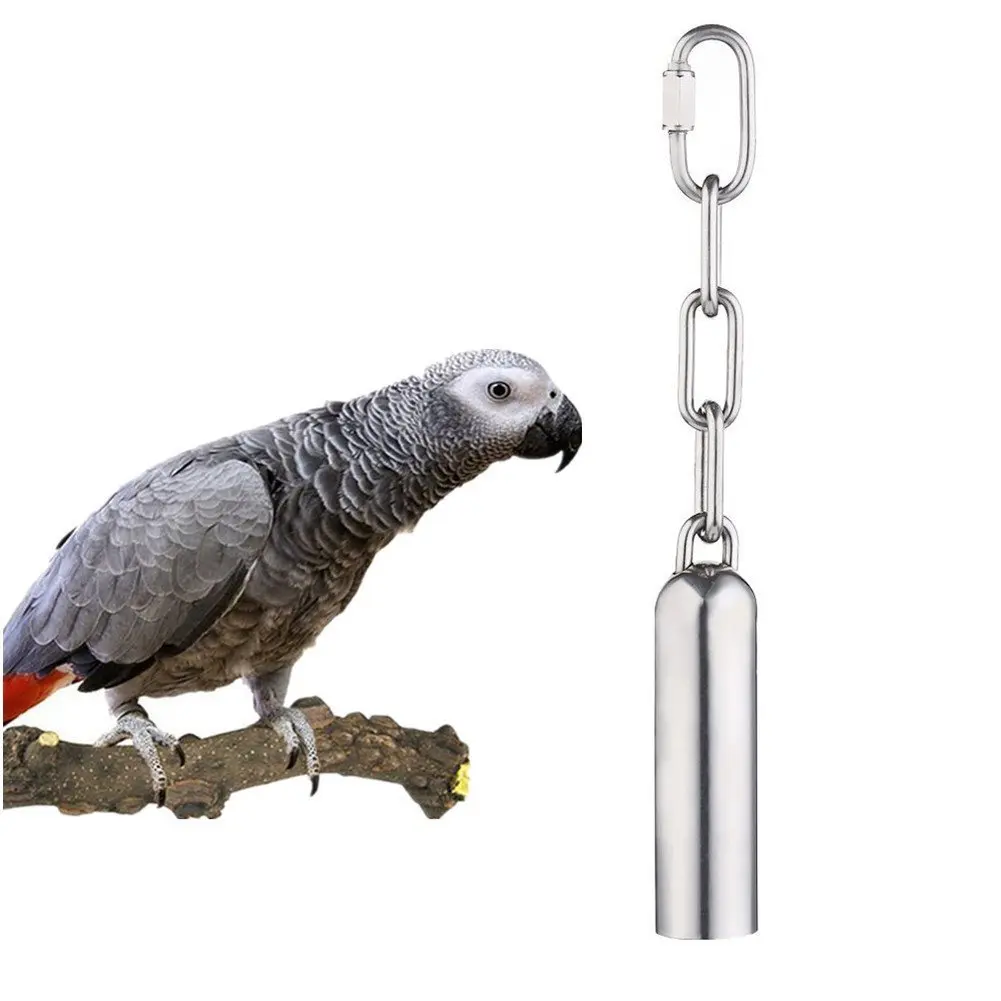 Hot sale Stainless Steel Bell Toy for Birds,Heavy Duty Bird Cage Toys for Parrots, African , Mini Macaws, Small Cockatoos