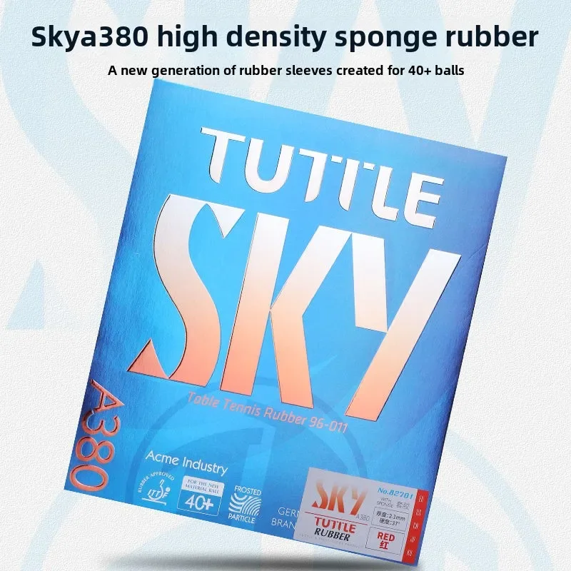 

TUTTLE SKY-A380 Table Tennis Racket Rubber, High-density Sponge Frosted Rubber Surface, Arc Circle Fast Attack Rubber Cover