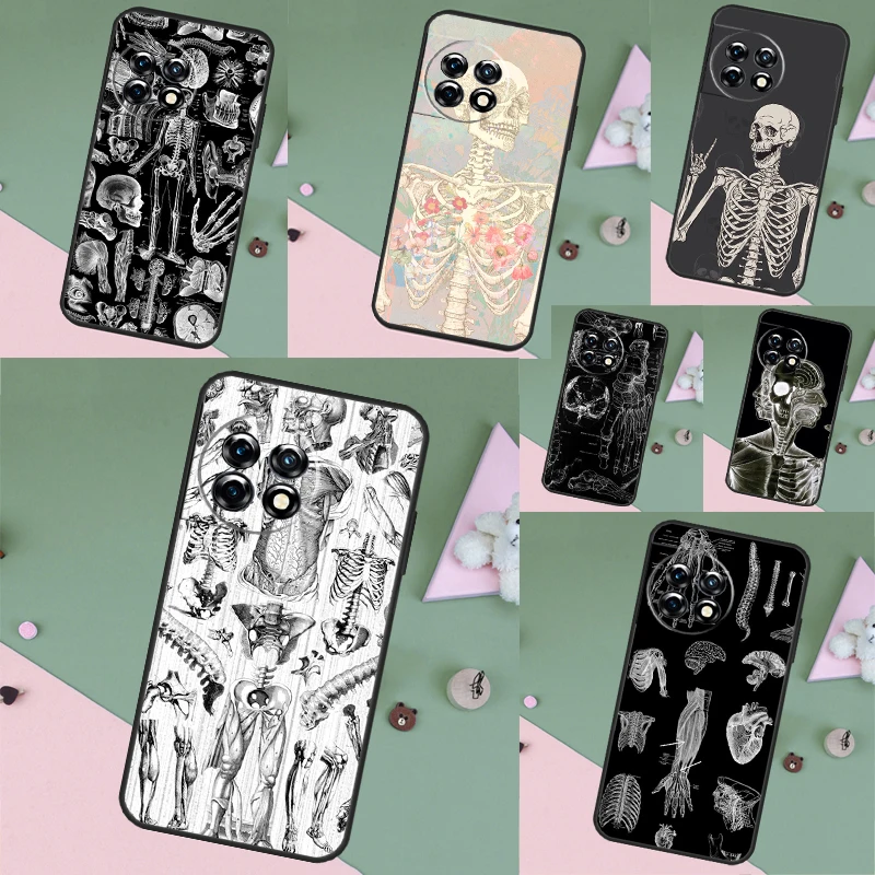 

Медицинский чехол с анатомией скелета для OnePlus Nord 3 2 CE 4 Lite N20 N10 N30 OnePlus 8T 10T 13 13R 12 12R 11 10 Pro Case