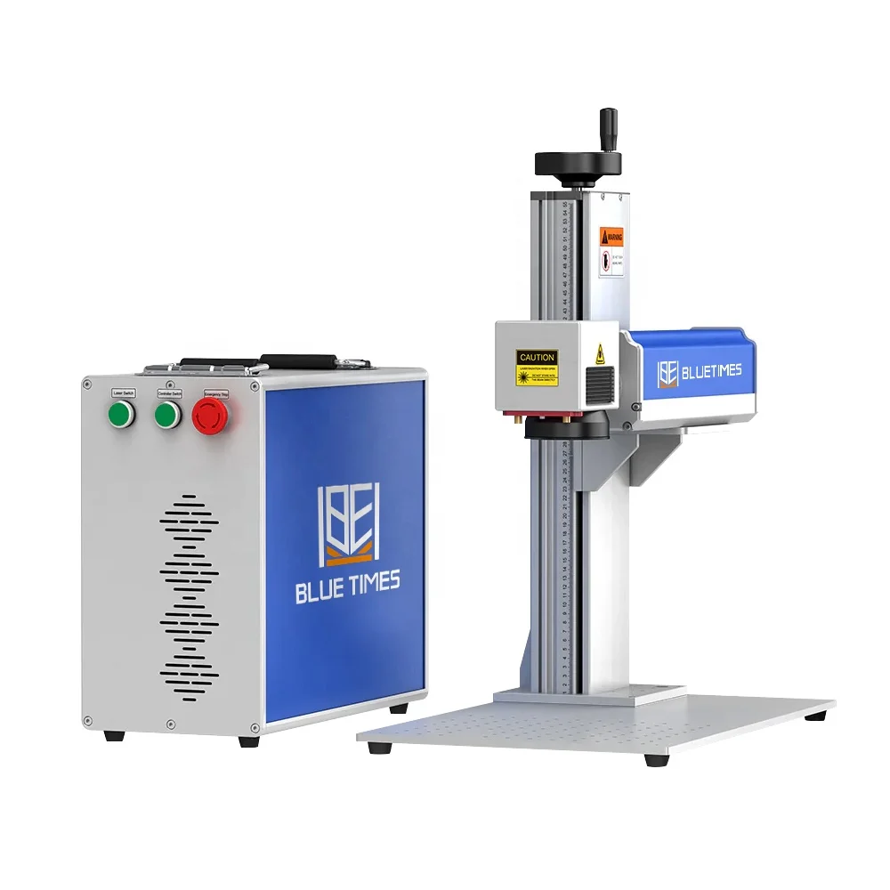 Blue Times price 30W 50W 60 watt jpt mopa fiber laser marking machine for marking engraving