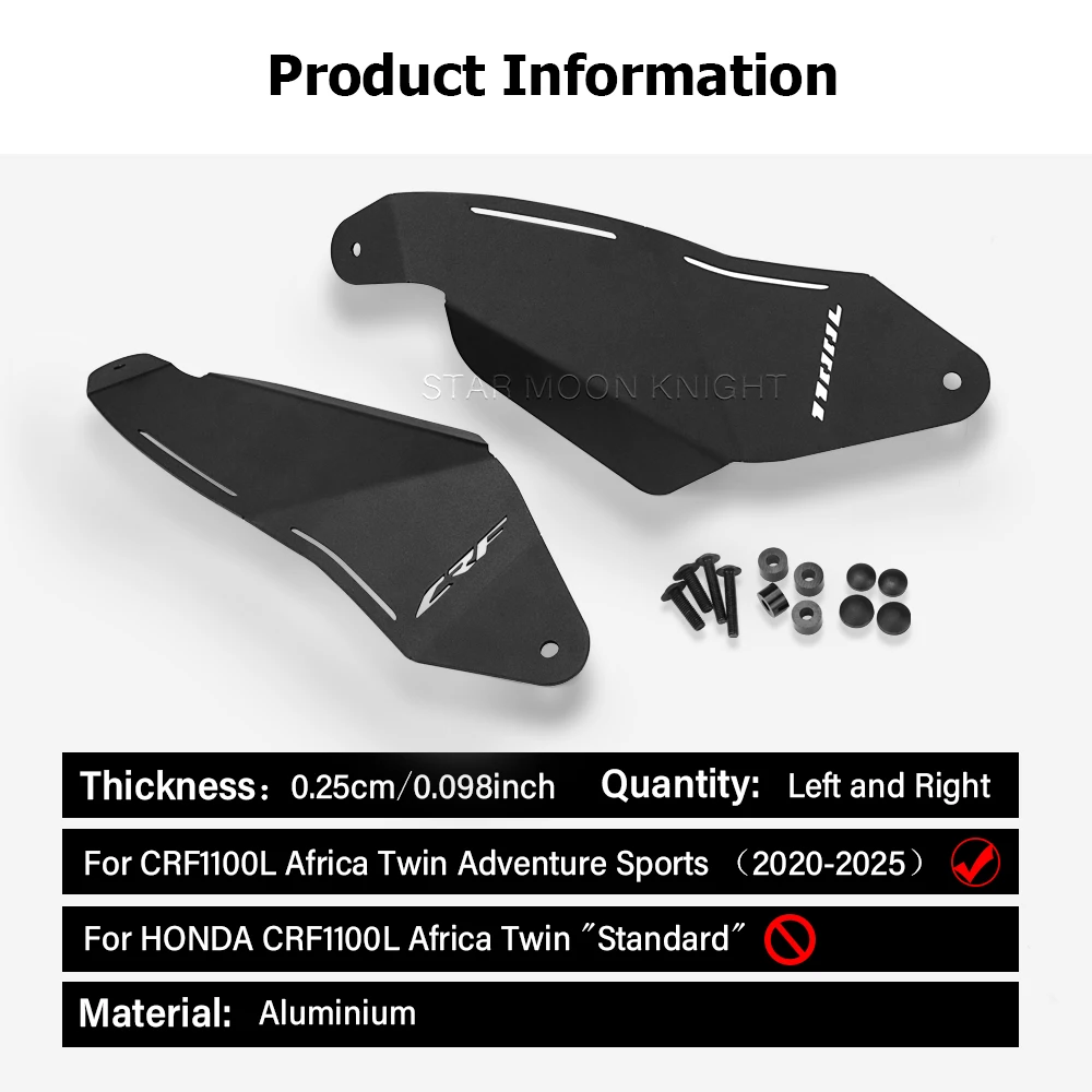 Motorcycle Wind Deflectors For Honda CRF1100L CRF 1100 L Africa Twin Adventure Sports 2020-2025 Front Fork Cockpit Air Deflector