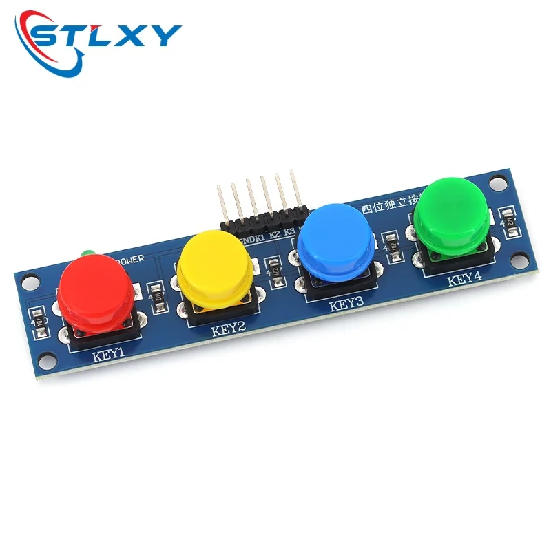4 Keys Touch Button Module With Caps LED Indicator Keyboard High Level Output For Arduino Raspberry Pi
