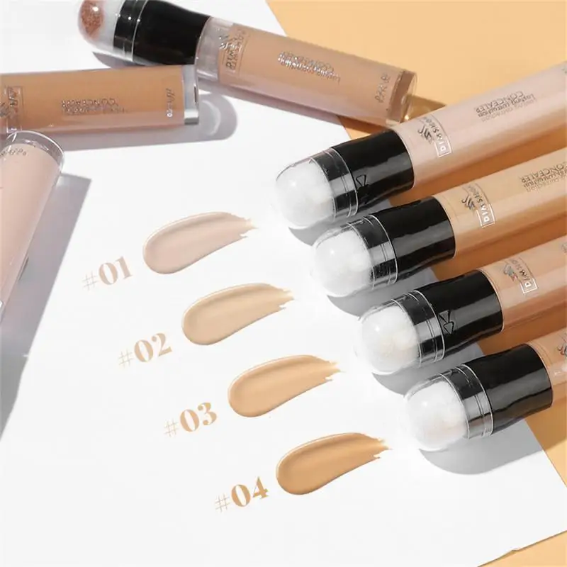 Gezichtsconcealer Foundation Volledige Dekking Donkere Kringen Vloeibare Concealer Primer Stick Cosmetische Natuurlijke Heldertoon Waterdicht