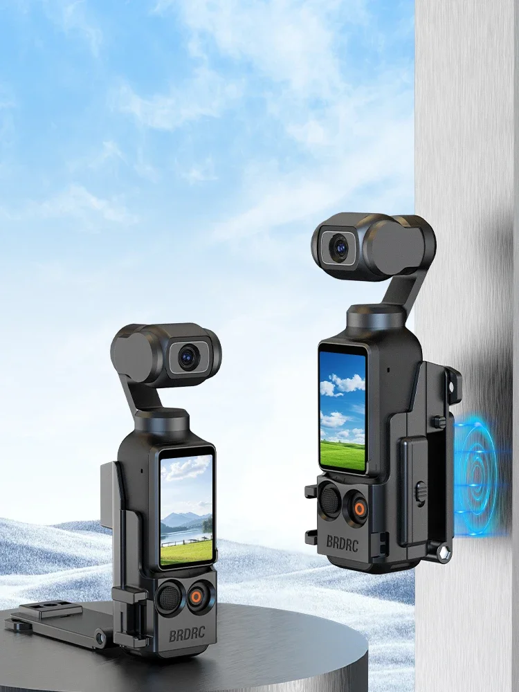 BRDRC support à Clip magnétique pour DJI Osmo Pocket 3 adaptateur de Clip arrière à dégagement rapide support de cadre poche 3 accessoires de caméra