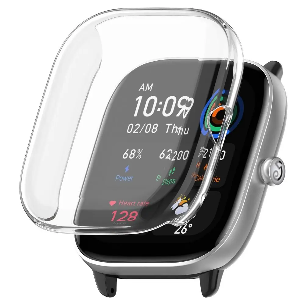 Soft Full Smart Watch Screen Protector Case Cover Protective Plating TPU For Amazfit GTS4 Mini