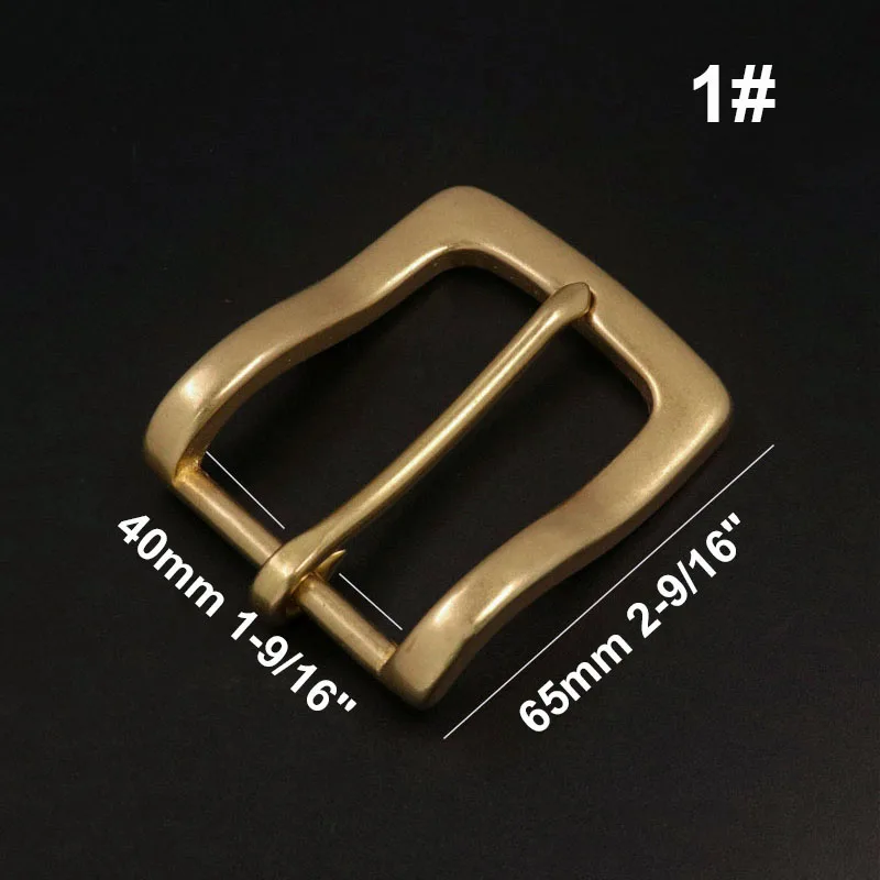 1pcs Solid Brass Belt Buckle End Bar Heel bar Buckle Single Pin Belt Half Buckle for DIY Leather Craft Bag Strap Jeans Webbing