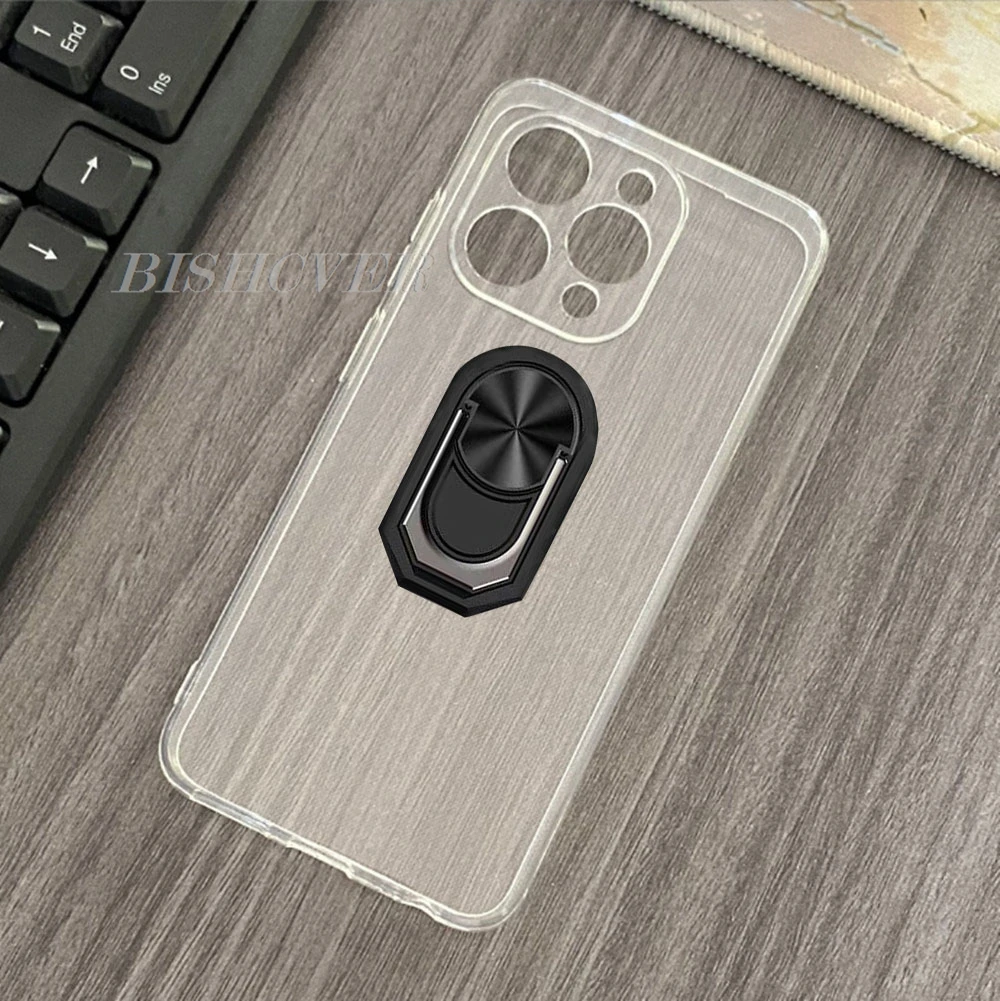 Odporny na wstrząsy uchwyt pierścieniowy do Oukitel P1 6,7 "OukitelP1 Case Miękki silikonowy uchwyt ochronny TPU