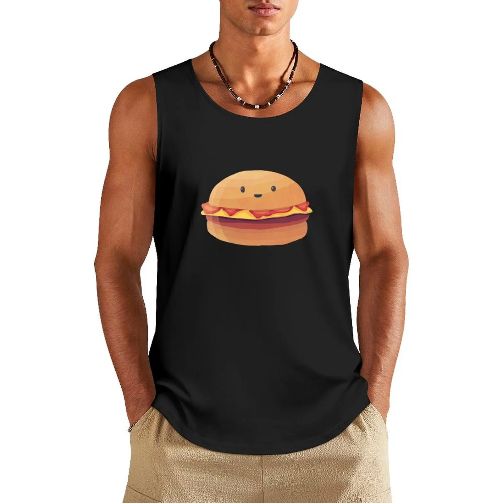 

Burger Buddy Tank Top sports clothes for men Men's tops Men's gym t-shirts vests for men
