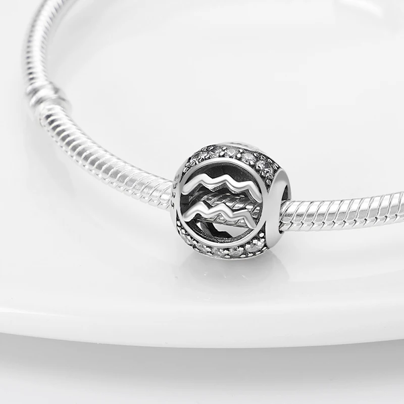 الأصلي دلايات 925 فضة 12 كوكبة دلايات مستديرة حبة صالح 3 مللي متر 925 الأصلي أساور غرامة لتقوم بها بنفسك مجوهرات عيد ميلاد