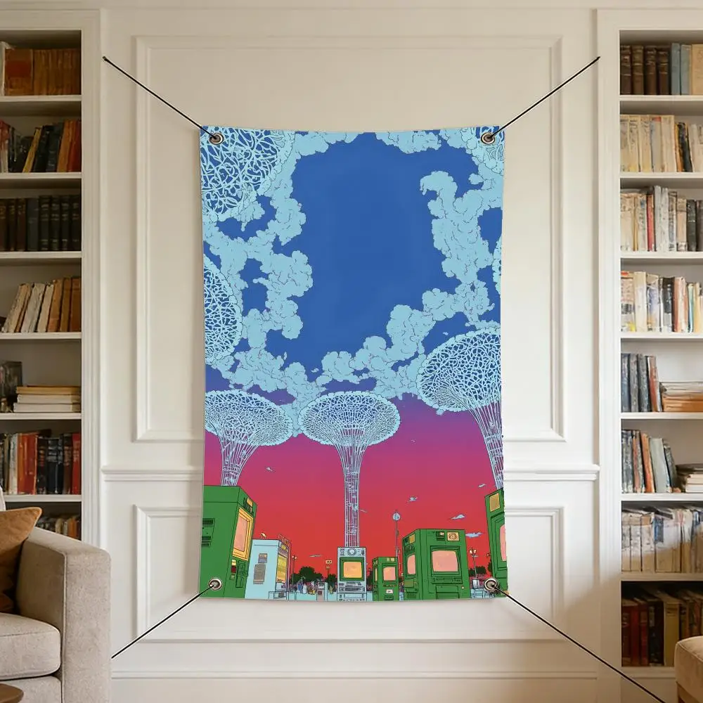 Art Future Revelation Flags Flags are suitable for outdoor camping, live streaming, music festivals, home décor, and parties