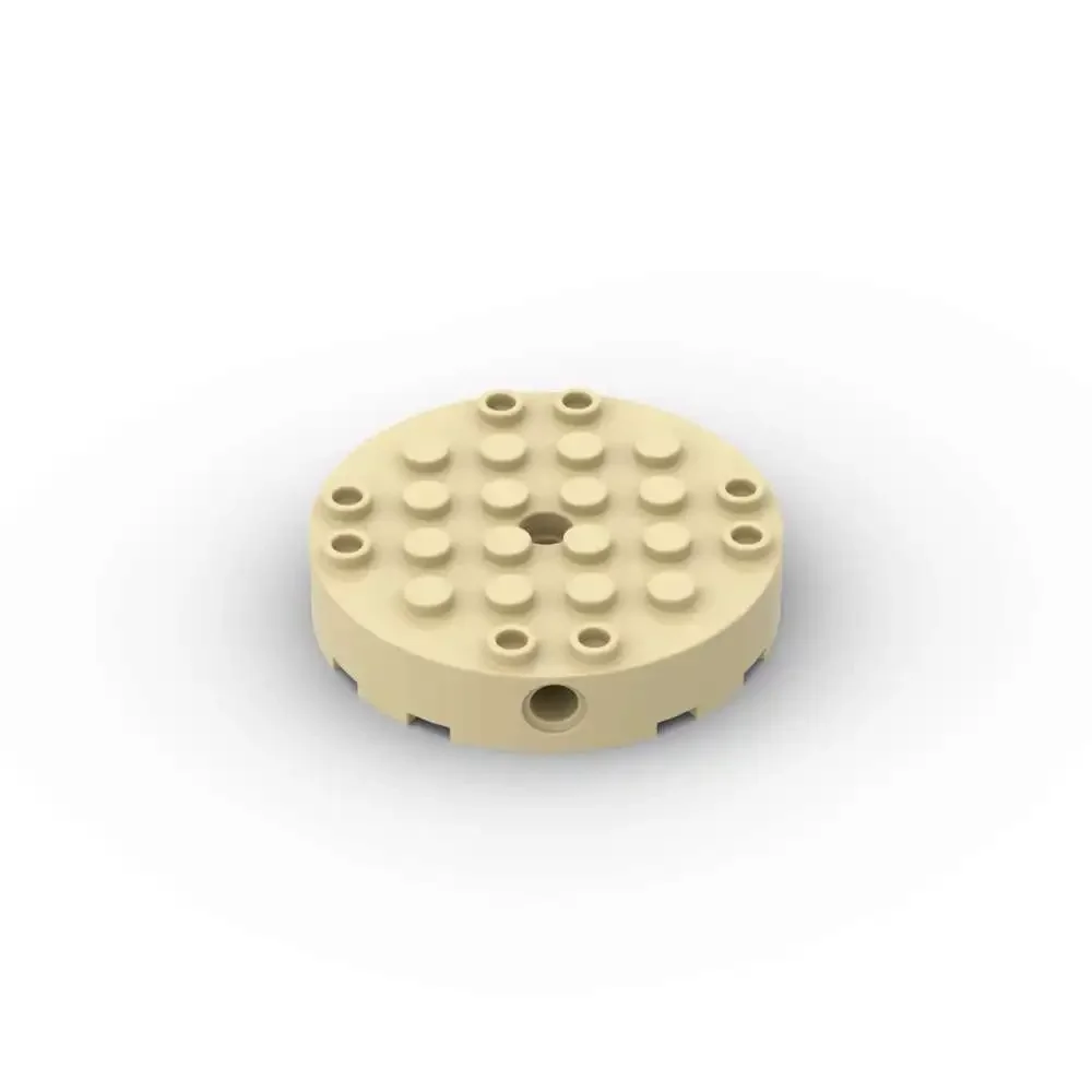 

MOC, 1 шт., частица головоломки 18897, круглая 6x6 с четырехсторонними строительными блоками, отверстиями для булавок и центральными кирпичами, игрушка, подарок для детей, дропшиппинг