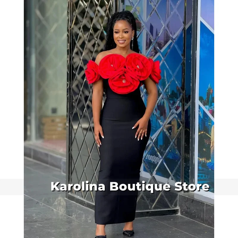 

New Red Color Women Sexy Off the Shoulder Big Florals Bandage Bodycon Long Dress Elegant Eevning Party Birthday Homecoming Dress