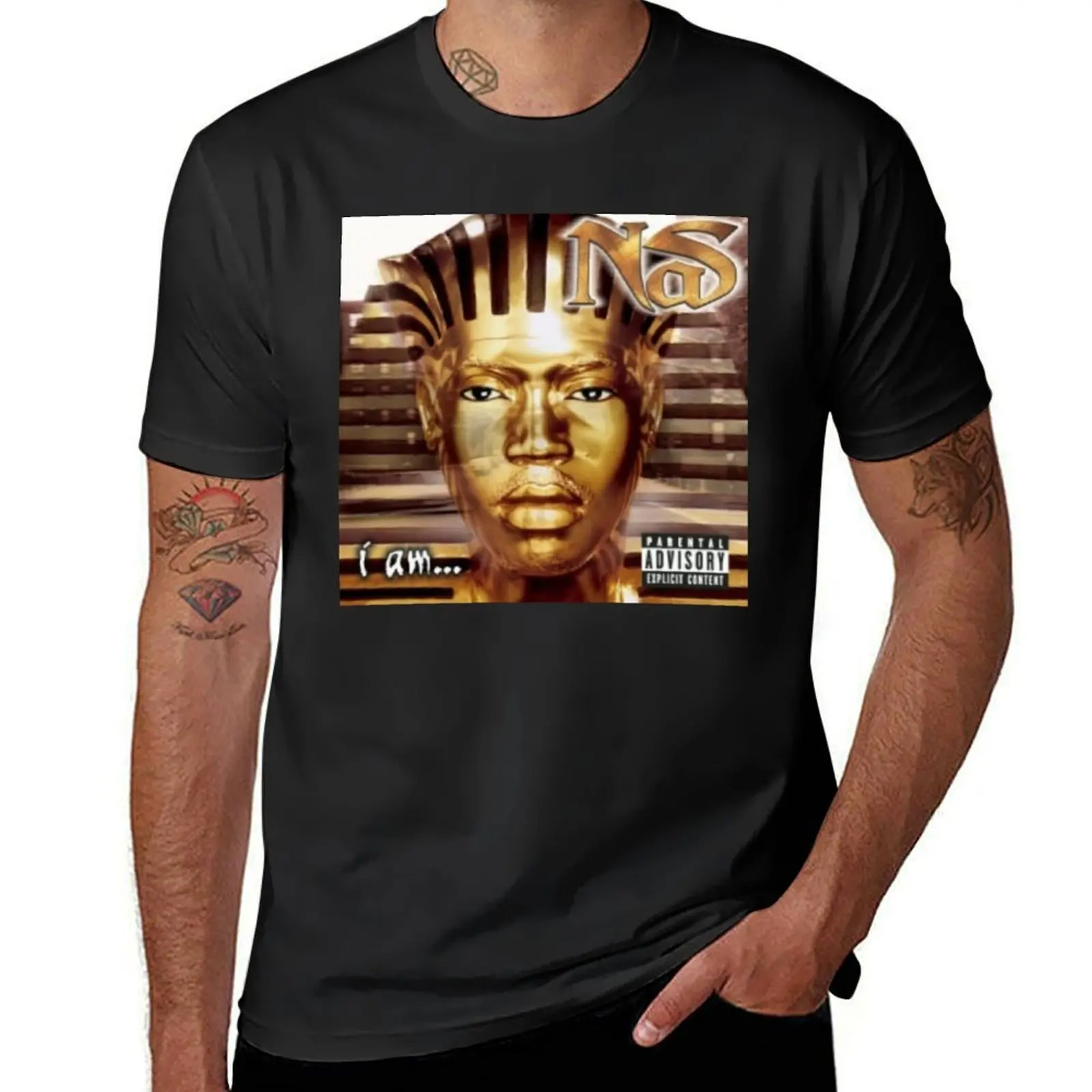 Nas I Am T-Shirt kawaii clothes tees plain t shirts for men graphic