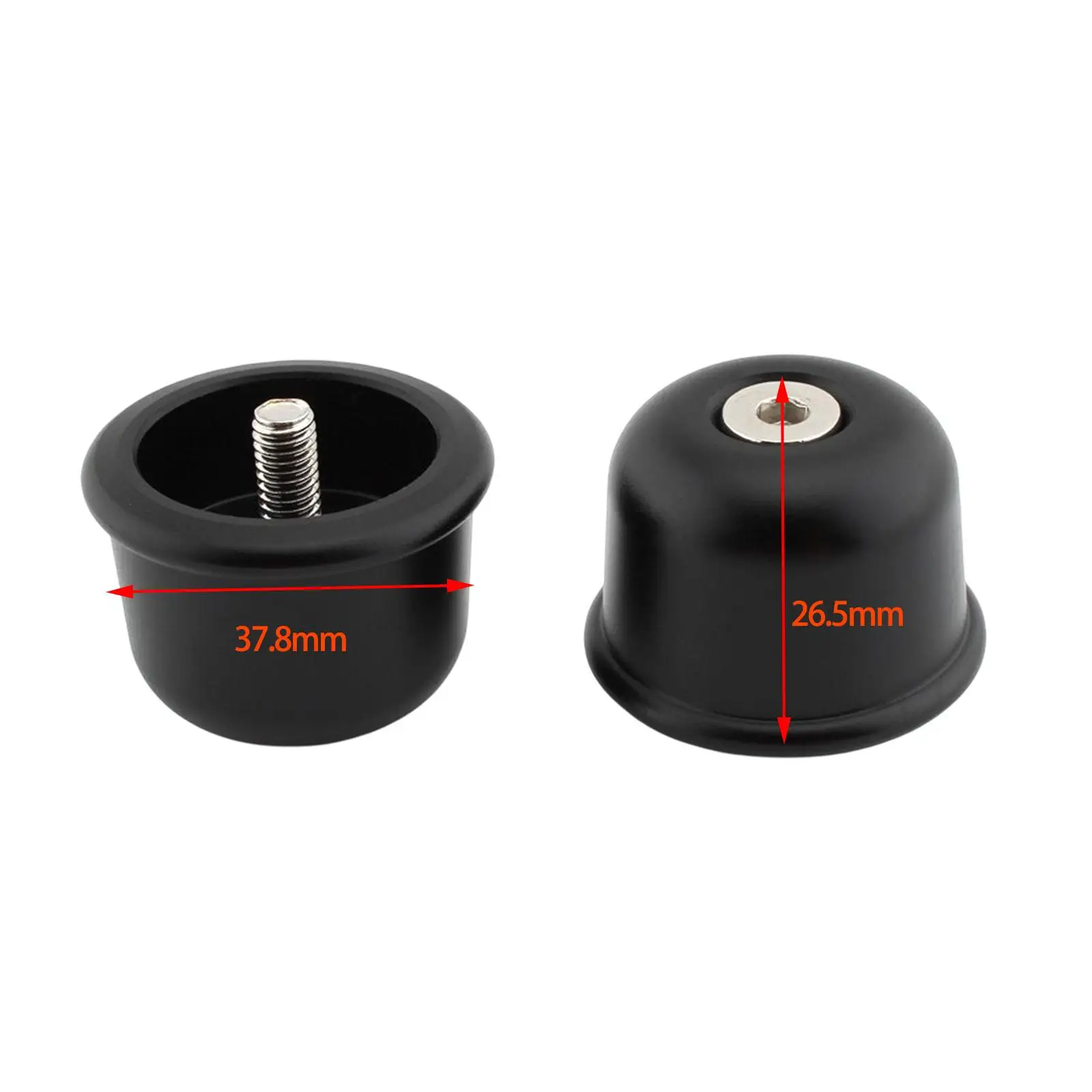 

2Pcs Handlebar Grips Caps Handlebar End Sturdy for Street Scrambler Replacement Assembly Accessories Spare Parts