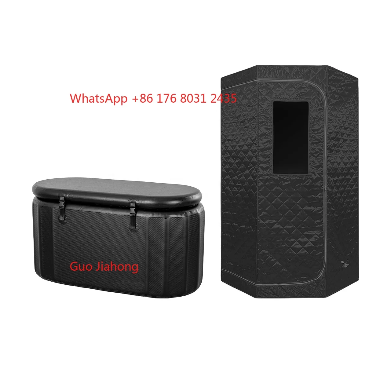 

Popular Home Use Portable Sauna Box and inflatable Ice Bath Tub Wet Steam Sauna Tent for Sale