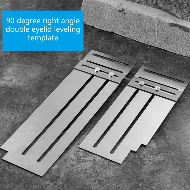 Double Orientation Stainless Steel Leveling Device Alignment Tool For Wall Corners And Ceiling Seam Adjustments D2RD