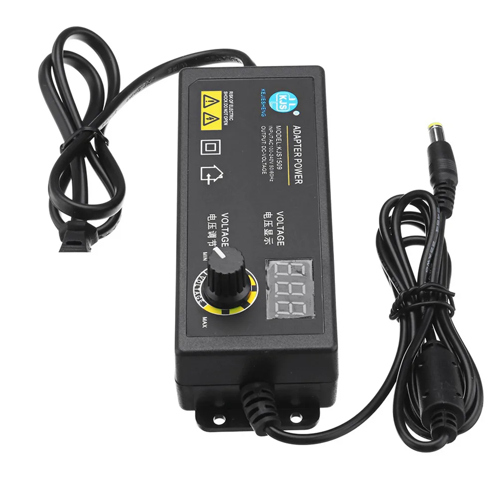 Adaptador de interruptor de alimentación de 3-36V 60W, voltaje ajustable con pantalla LCD LED, fuente de alimentación de regulación de voltaje Adatpor para reproductor de juegos