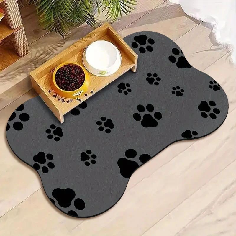 Pet diatom mud feeding mat absorbent mat special-shaped cat and dog dining mat sleeping mat anti-slip mat