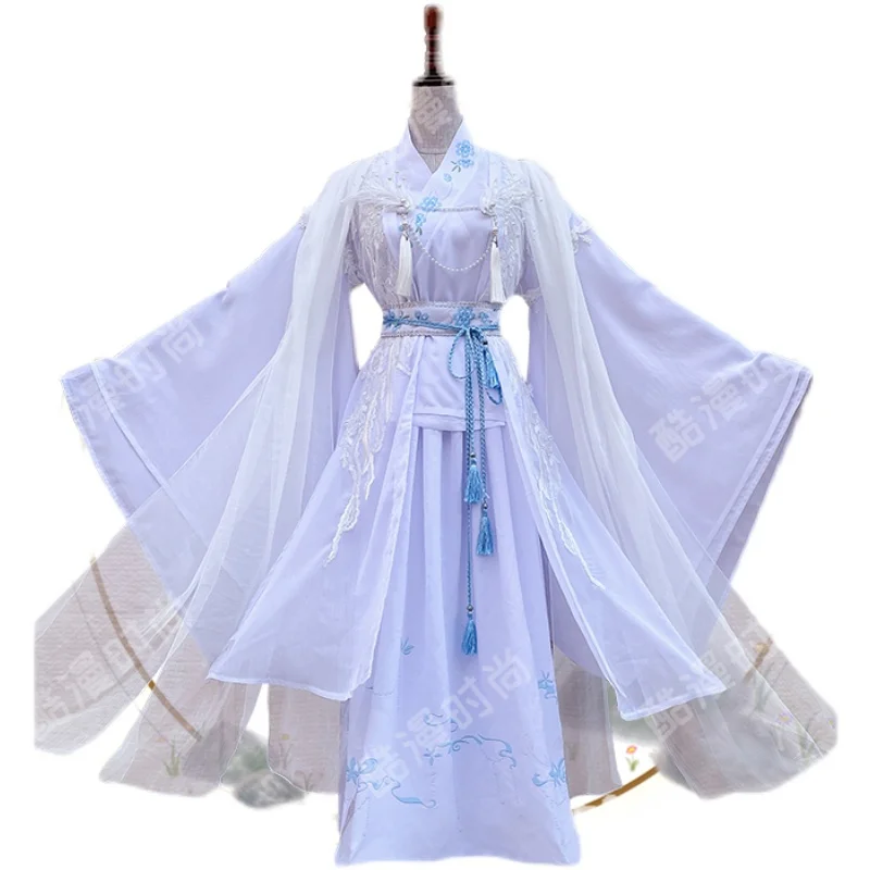 Xie Lian Cosplay Kostüm Tian Guan Ci Fu Cosplay Xielian Perücken Bambus Hut Requisite Männer Frauen Halloween Comic Full Set Anime Cosplay