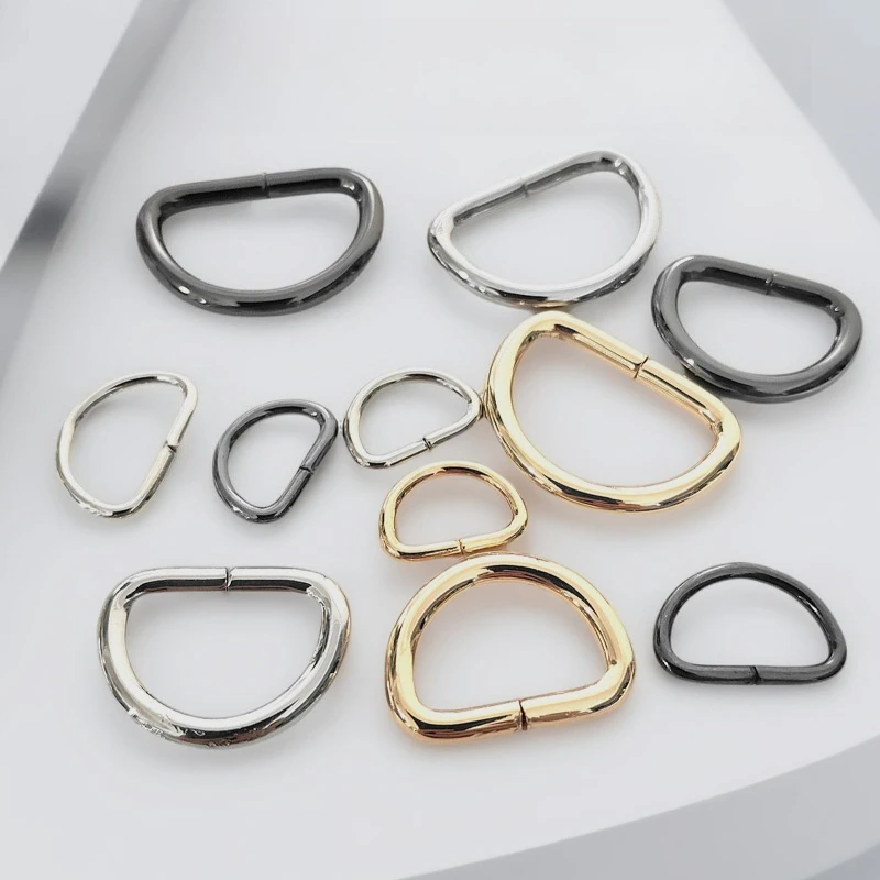 Semicircle D Ring Buckle For Webbing Backpack Bag Parts Leather Craft Strap Belt Purse Pet Collar Clasp High Quality