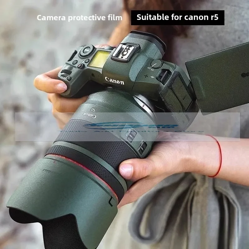 

Autocollant de protection d'appareil photo à film pour Canon EOS R5, autocollant tout compris pour corps SLR, moulage 3M