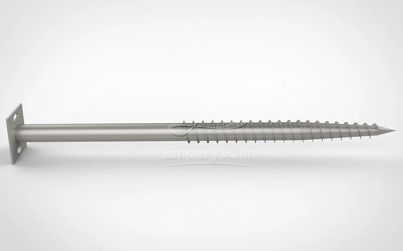Ground Screw Solar Panel Mounting Structure with Hot-Dip Galvanized Surface for Industrial & Home Solar Bracket Installation - Detail 1