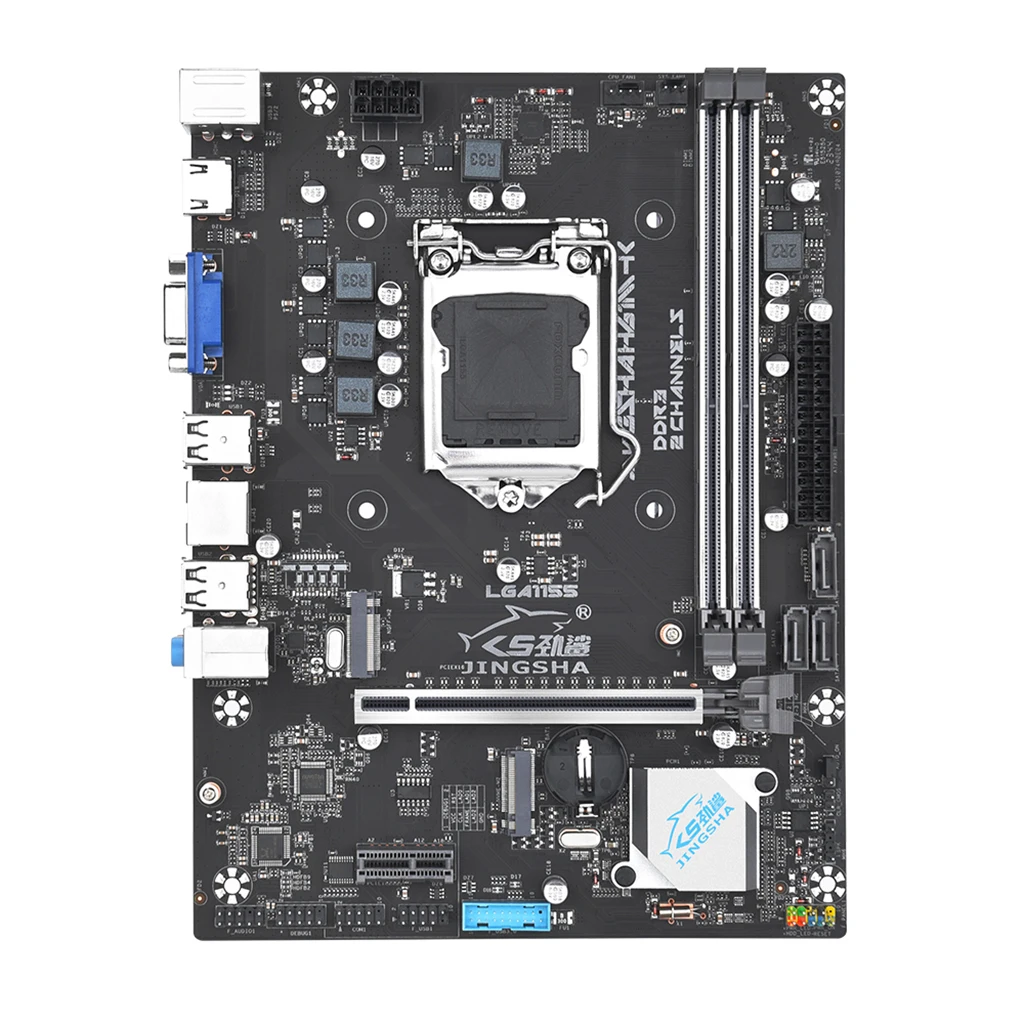 

H61M-K Desktop Motherboard LGA 1155 CPU for NVME NGFF M.2 2280 SSD VGA HDMI-compatible 2*DDR3 Memory RJ45 USB 2.0 SATA 2.0 16GB