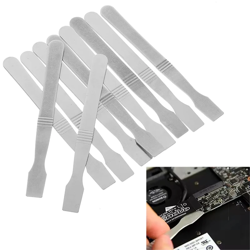For Electronic Repair Work Metal Tin Scraping Knife Stainless Steel Scraper Solder Paste Mixing Knife Solder Paste Cleaning Tool