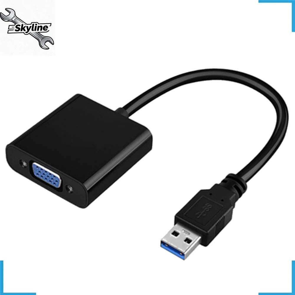 Adaptor USB Kartu Video Eksternal Multi Display Konverter untuk Desktop Laptop PC Monitor Proyektor