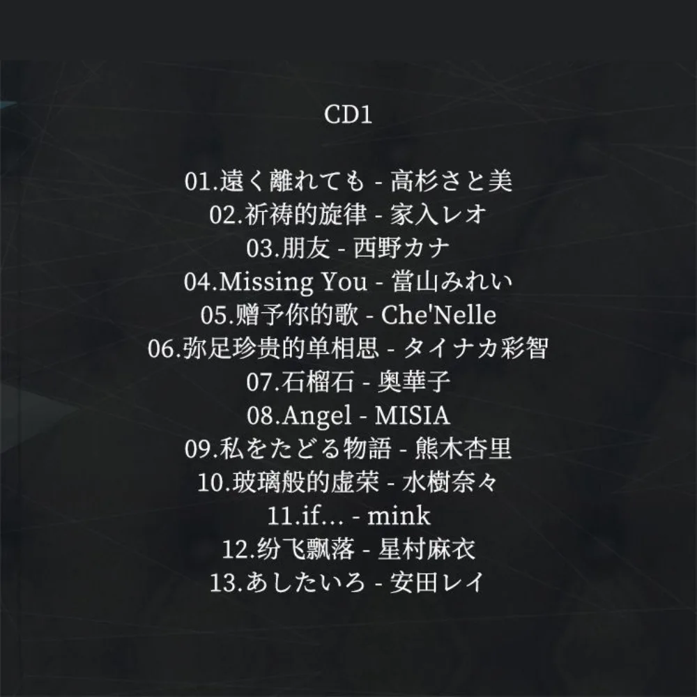 Japanese Female Vocal Collection - Pop & Ballad Car Lossless Music 6CD Disc