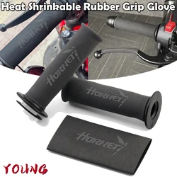 Motorcycle Rubber Handlebar Cover Shrinkable Grip Glove For For HONDA Hornet CB750 CB 750 Hornet 600 900 CB600F CB250F CB900F