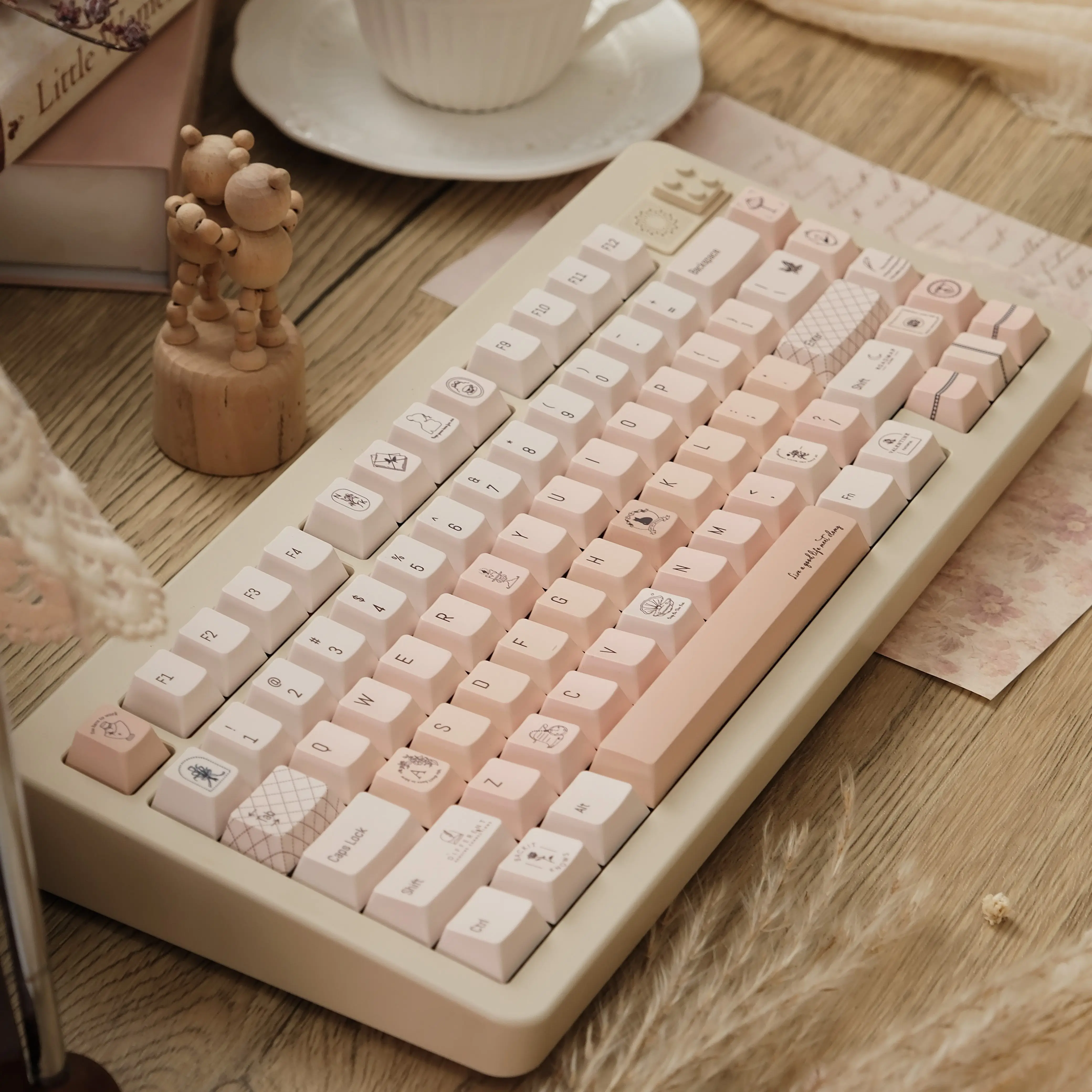 Zestaw nakładek na klawisze w  – Gaming Accessories Pink recenzja i cena