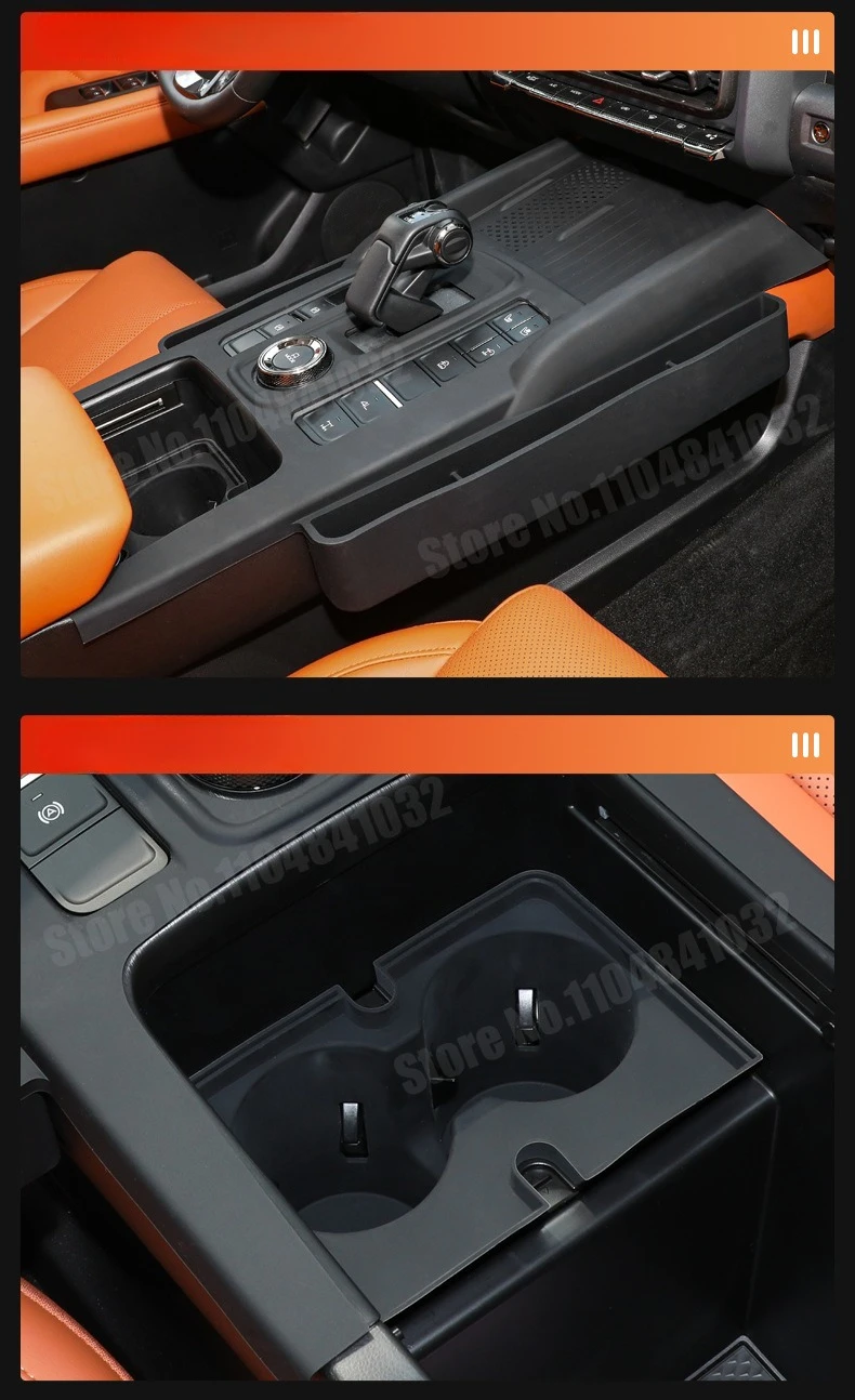 للجدار العظيم GWM Haval 2th H9 2024 2025 حامل كأس التحكم المركزي من السيليكون #6