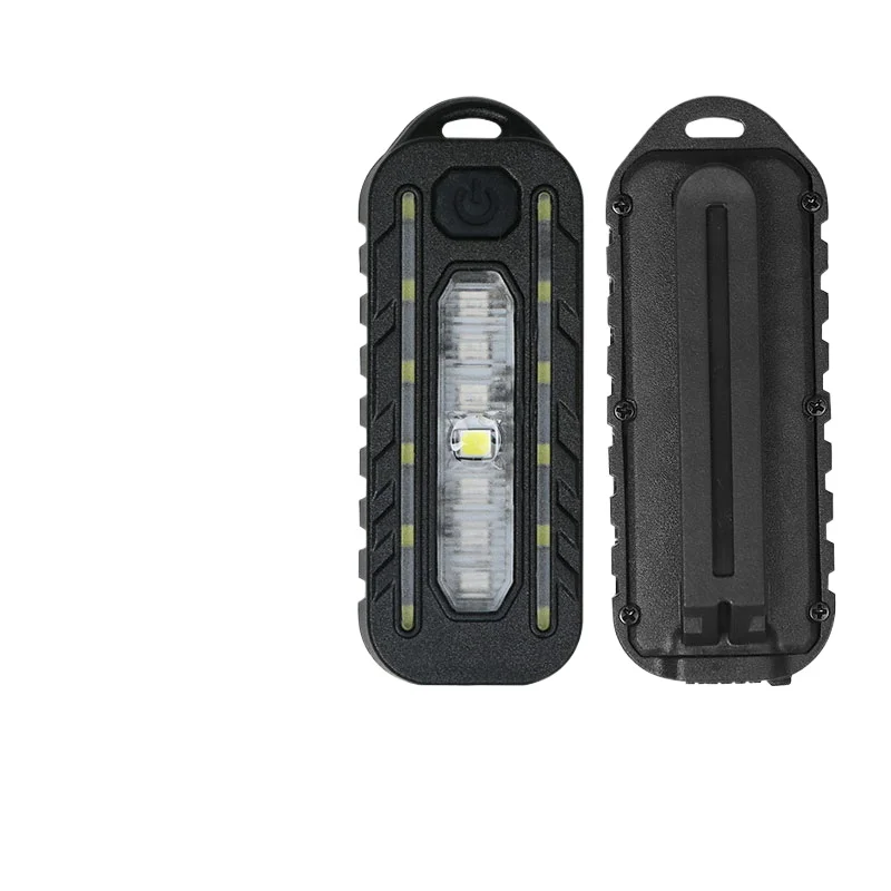 Outdoor bicycle laser taillight mountain bike riding equipment can be rechargeable and carry pen clip safety warning lights