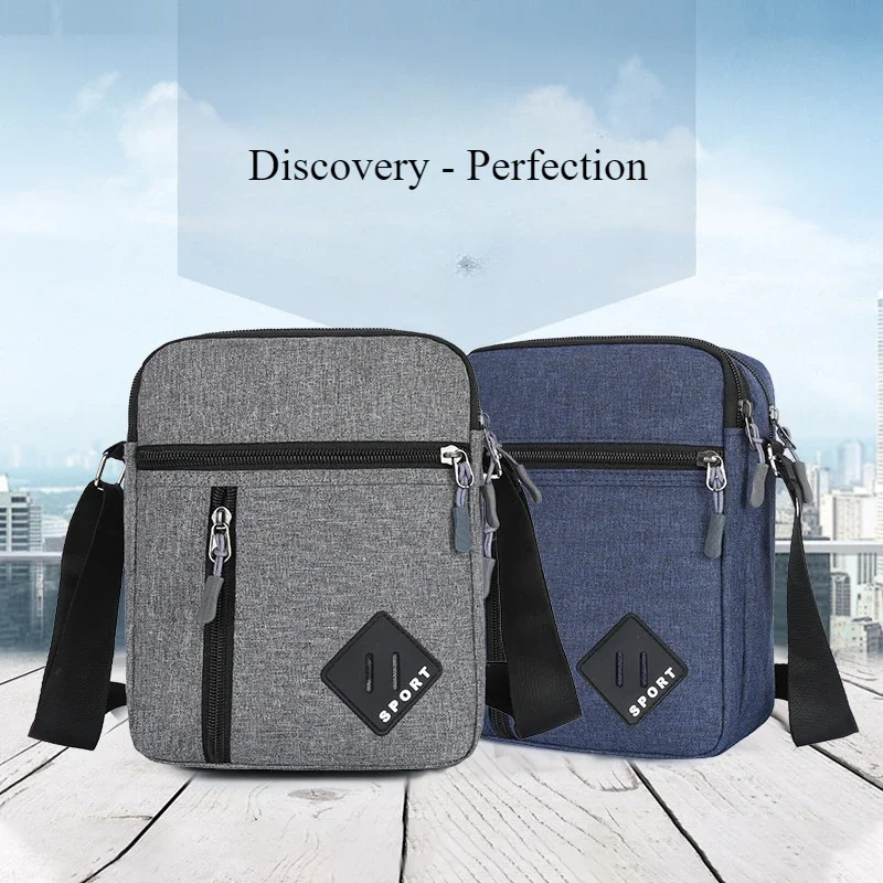 

2023 Men's Messenger Bag Crossbody Shoulder Bags Men Small Sling Pack for Work Business Waterproof Oxford Packs Satchel Purse