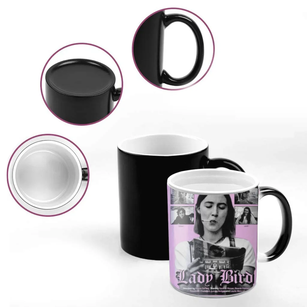 Classic Teenager Movie Lady Bird Classic One Piece Coffee Mugs And Mug Creative Color Change Tea Cup Ceramic Milk Cups Gifts