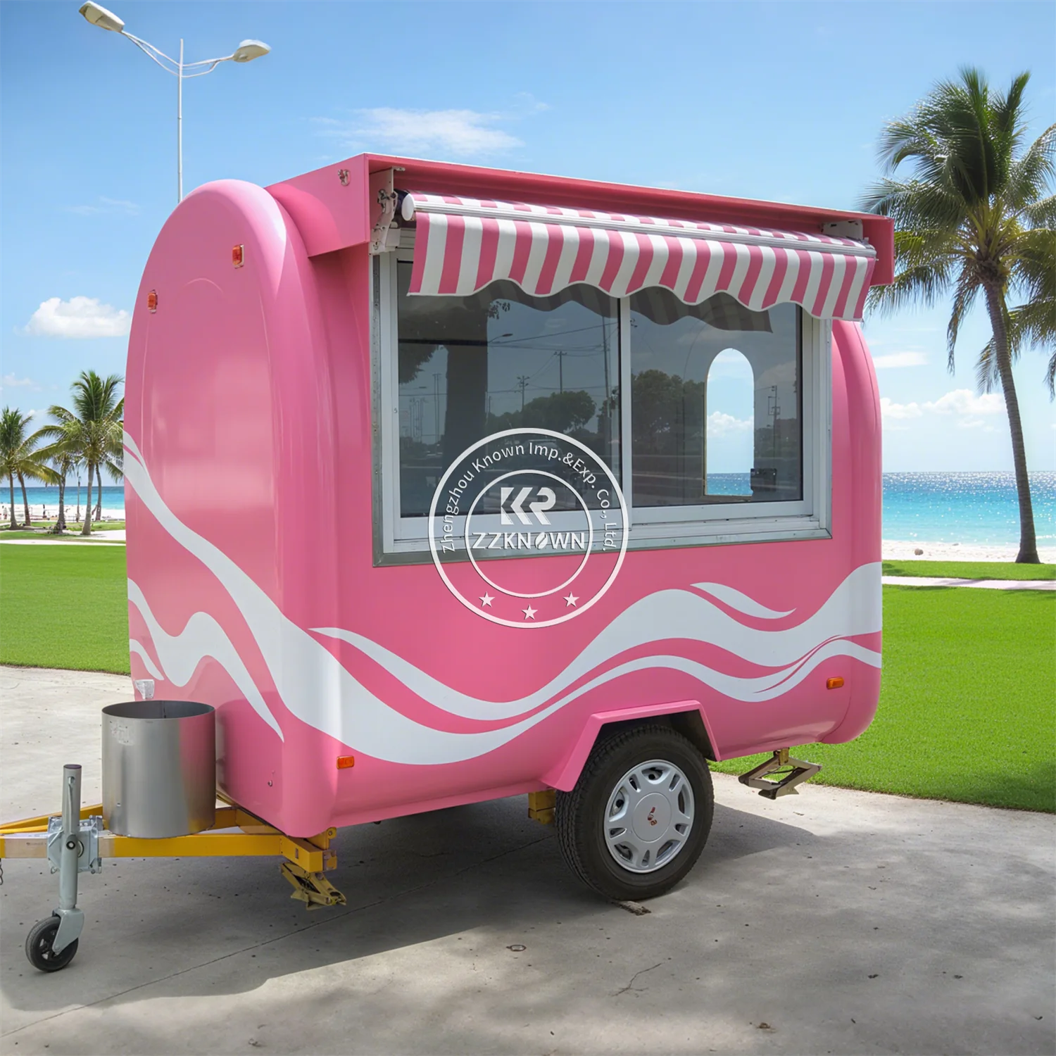 Street Food Trailer Snack Food Truck Fully Equipmed Catering Trailer Mobile Ice Cream Cart Concession Food Truck for Sale