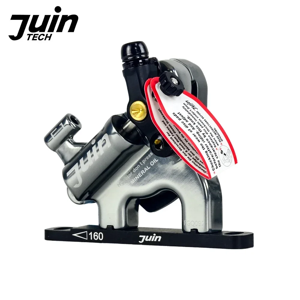 Juin Tech F1 bicycle disc brake caliper line pull hydraulic brakes set MTB XC road mountain bike brake rotors 160mm flat mount