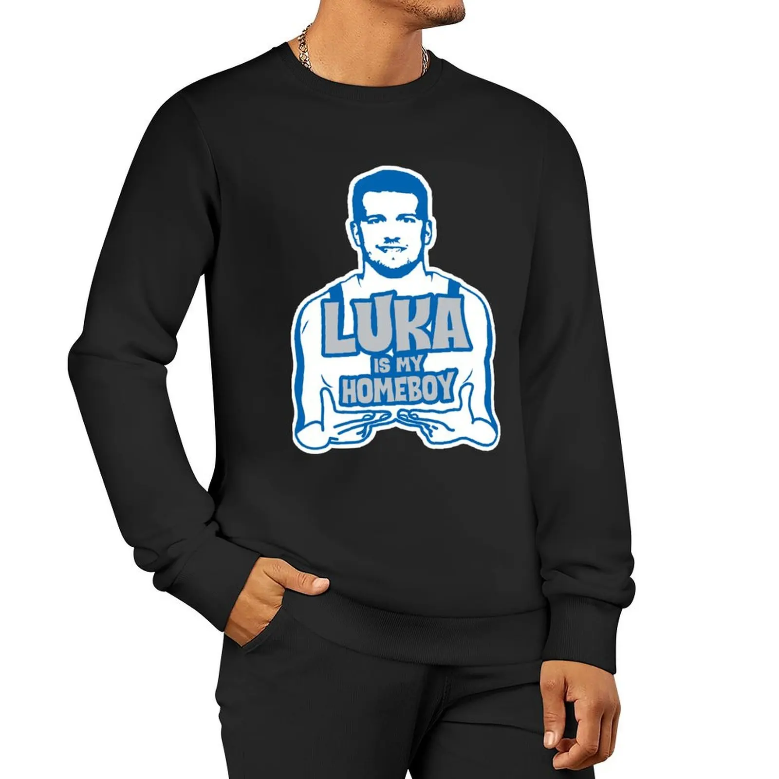 

LUKA IS MY HOMEBOY Pullover Hoodie men's sweat-shirt set autumn sweatshirt