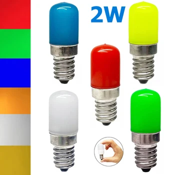 2W 냉장고 LED 전구 E14 E12 파란색 전구 220V 냉장고 표시등용 ReplACe 20W 할로겐 홈 전등  Best5