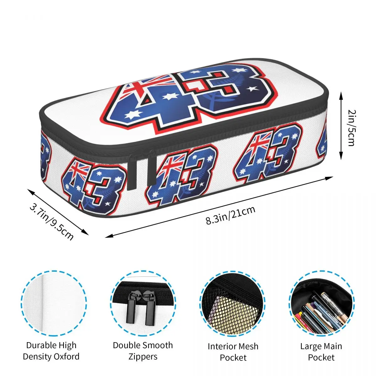 مقلمة جاك ميلر رقم 43 أستراليا للطلاب صندوق القلم المدرسية حقيبة أقلام رصاص لوازم مكتبية حقيبة حامل القلم