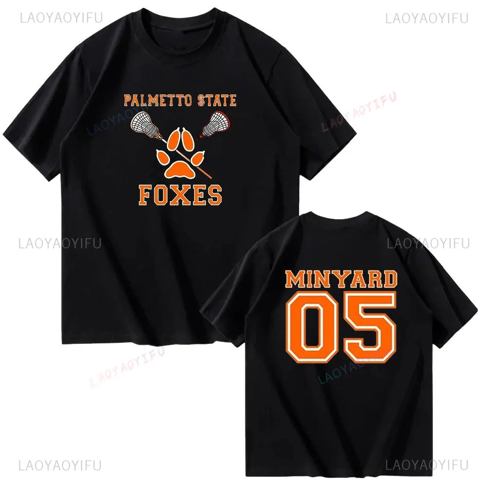 All for The Game Palmetto State Foxes Andrew Minyard Cotton High Quality EU Size Tops Men T-Shirt Y2k Unisex Harajuku Clothing