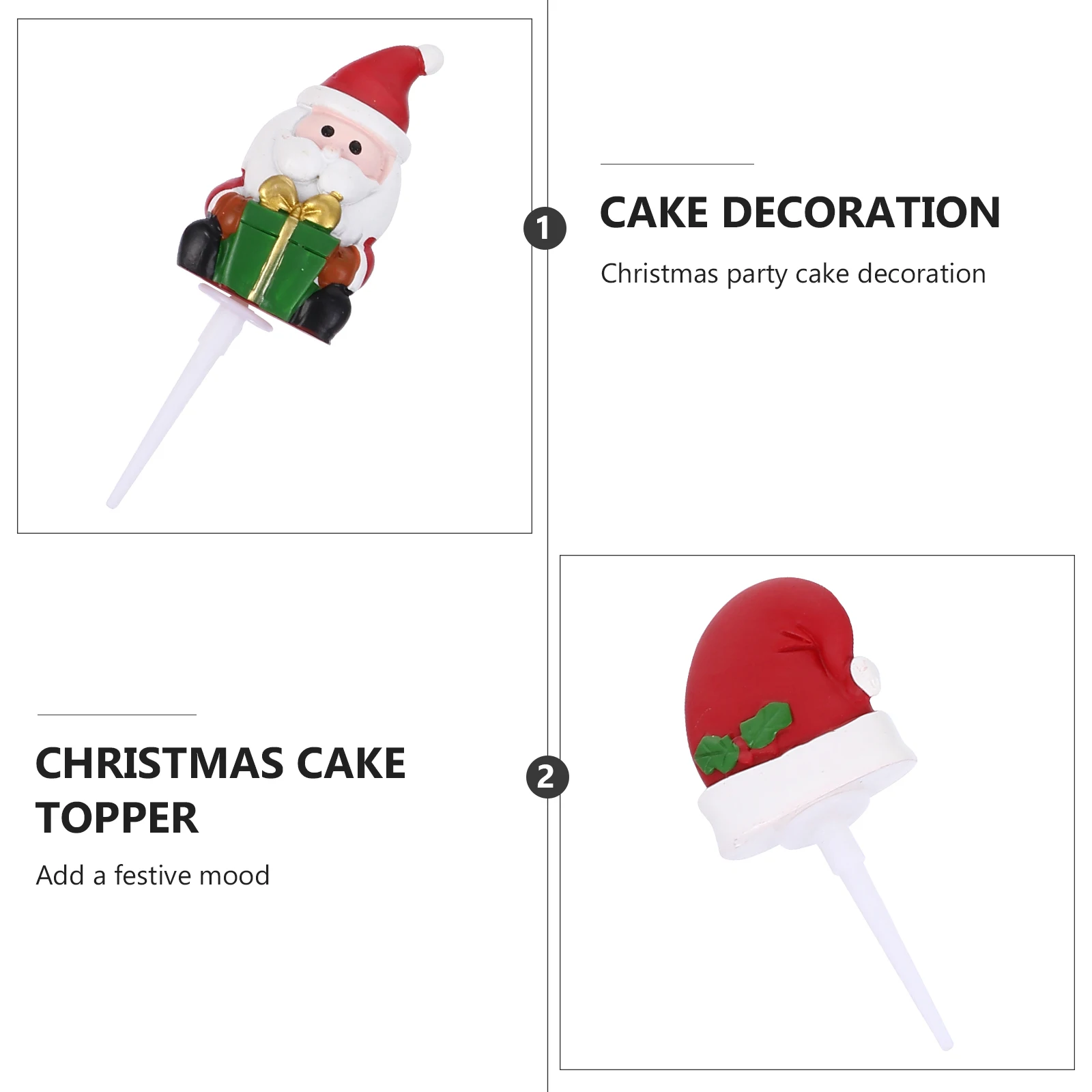 

Cake Fruit Decoration Christmas Toppers Decorations Ice Cream Dessert Polymer Clay