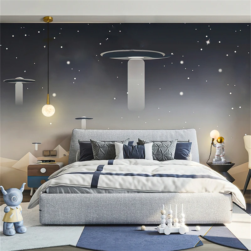 Astronaut table lamp creative astronaut LED children\'s room bedroom bedside living room moon wall lamp boy planet night lamp