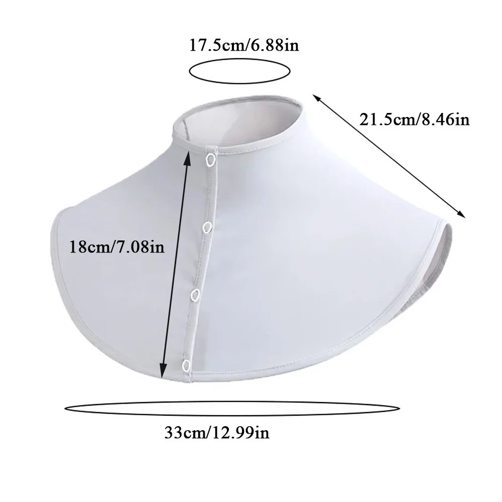 Solid Color Summer High Quality Ice Silk Sun Protection Neck Protection Shawl Women Outdoor Driving Uv Protection Neck Cover